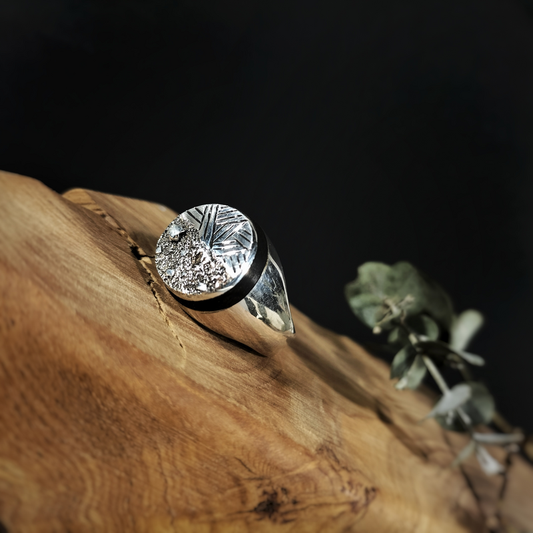 Tiznit - Silver & Ebony Ring