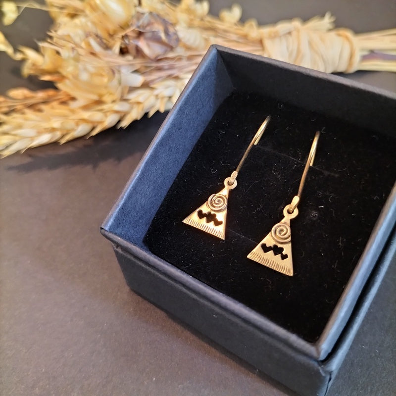 Triangles d'amour - Laiton